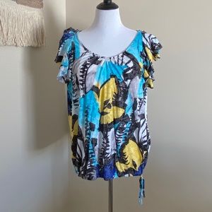 INC Flutter Sleeve Top